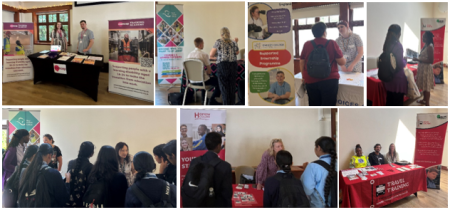 Viisitors to the level 2 careers aifr 2025 at Trailfinders in West Ealing