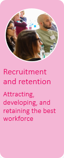 Recruitment and retention Attracting, developing, and retaining the best workforce