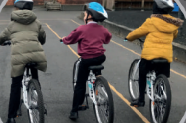 Children cycling