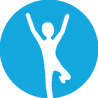 Outline of child jumping